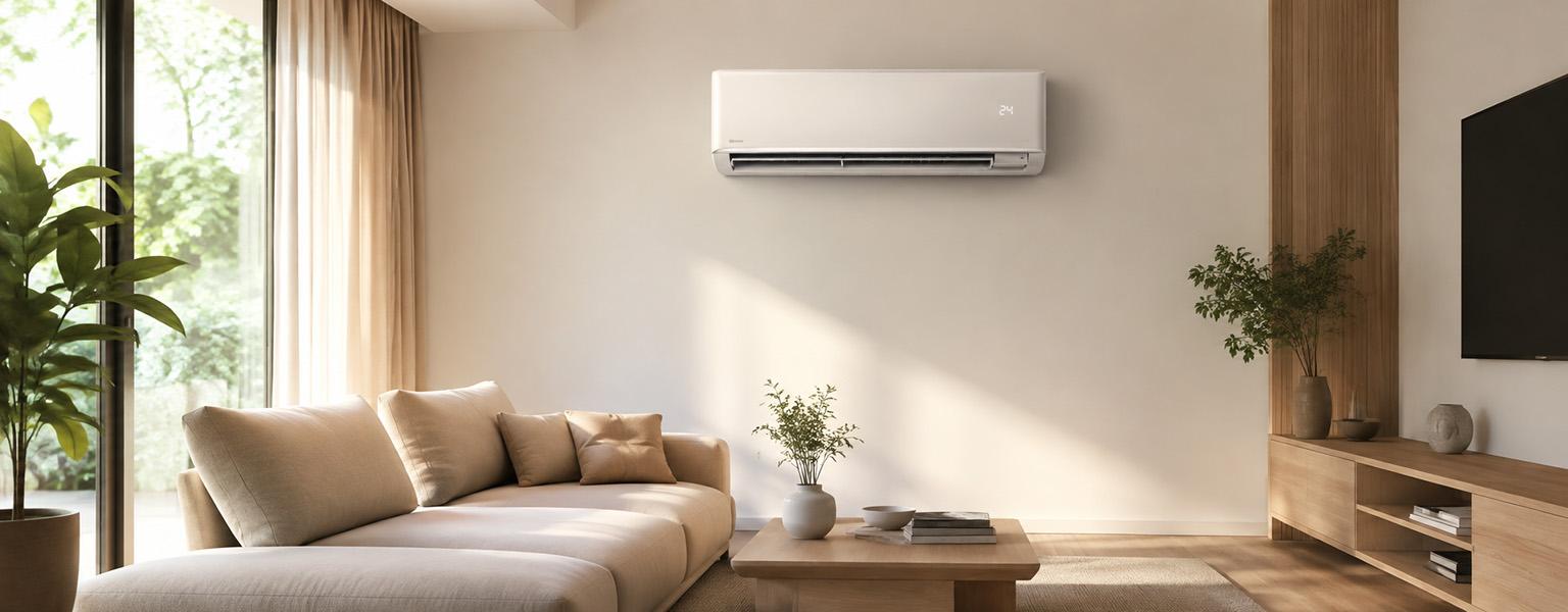 Residential air conditioning in a modern home environment